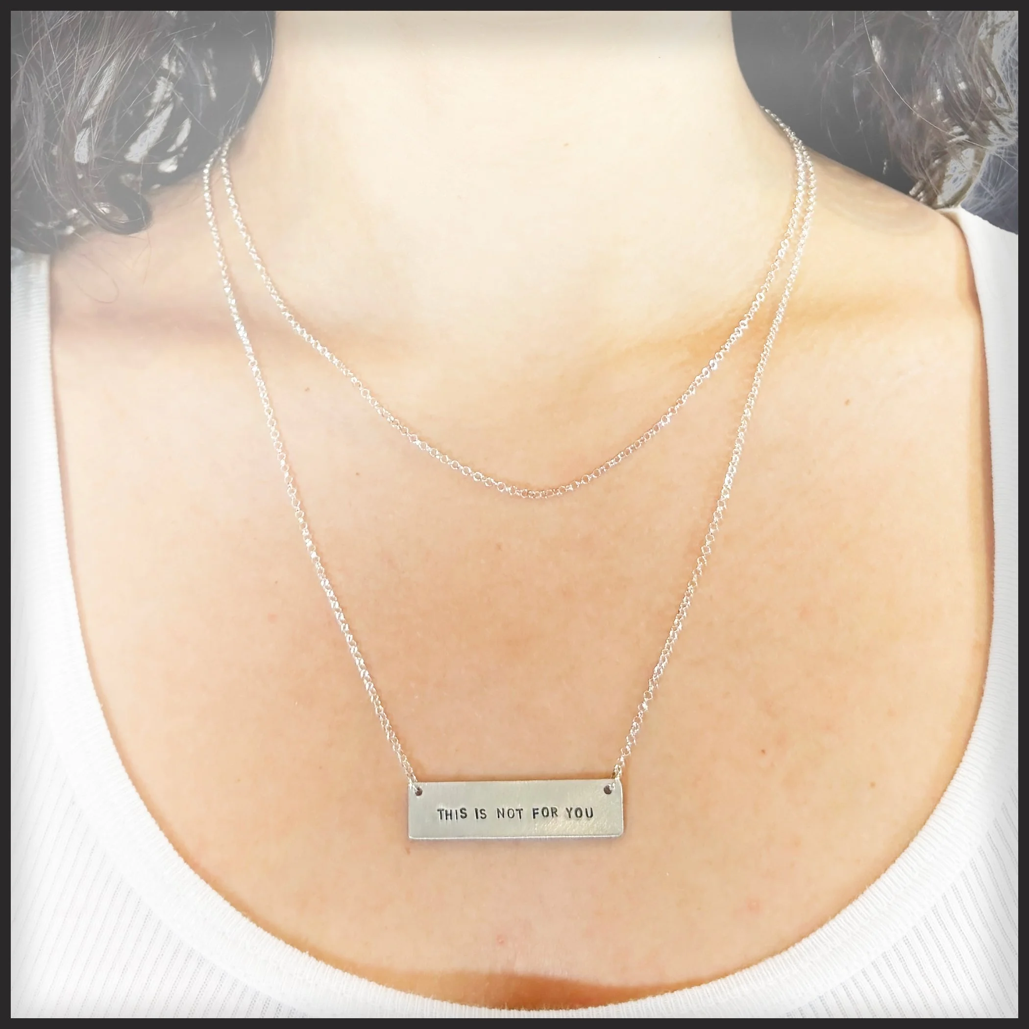 This Is Not For You Necklace in Pewter — MARK Z. DANIELEWSKI